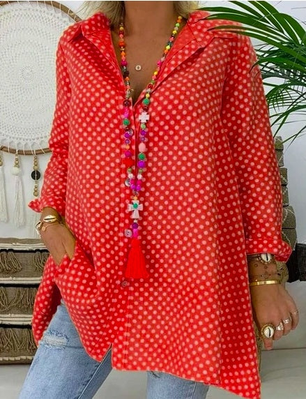 Tunique Femme à Manches Longues - Style Loose et Léger