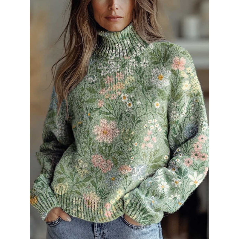 Nouveau haut décontracté imprimé abstrait de Noël