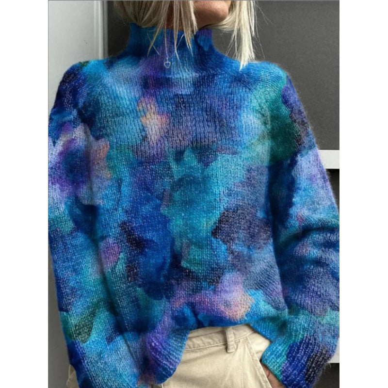 Nouveau haut décontracté imprimé abstrait de Noël