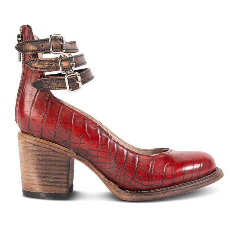 Escarpins à talons hauts pour femme à imprimé serpent et triple bride