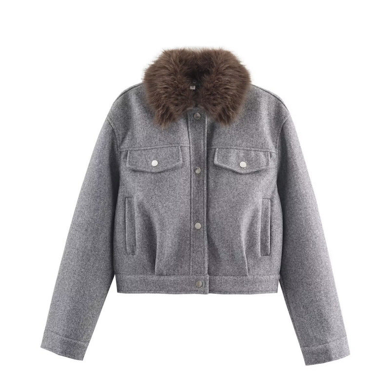 Veste Femme Laine Boutonnée Longue