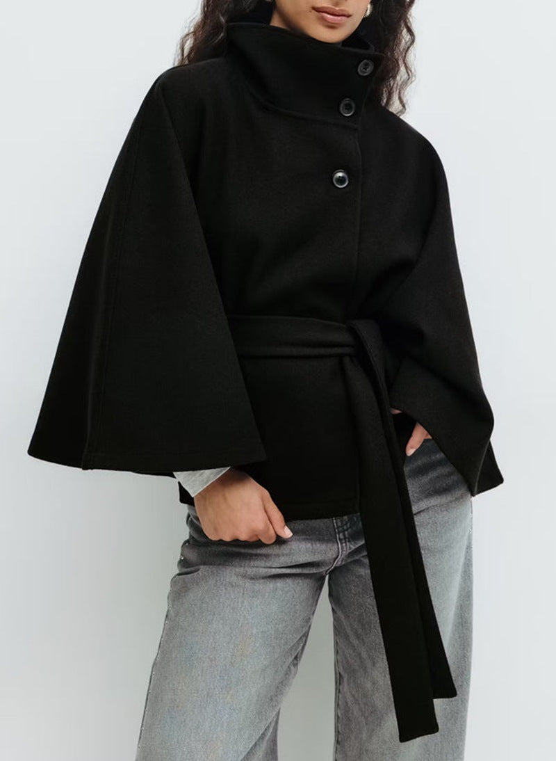 Manteau chic ceinturé hiver élégant