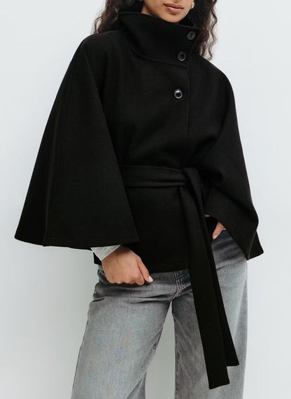 Manteau chic ceinturé hiver élégant